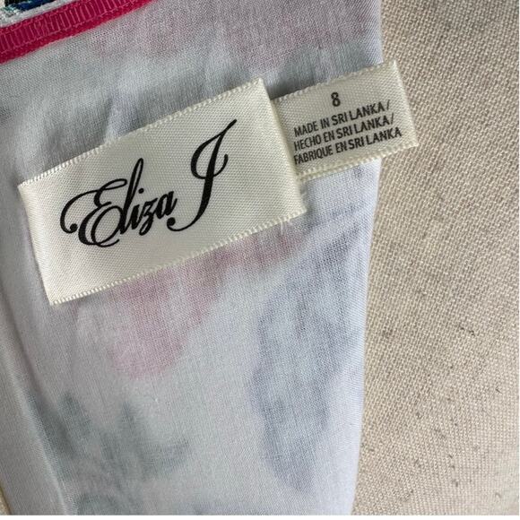 Eliza J Floral Embroidered A Line sleeveless Dress - Picture 10 of 10